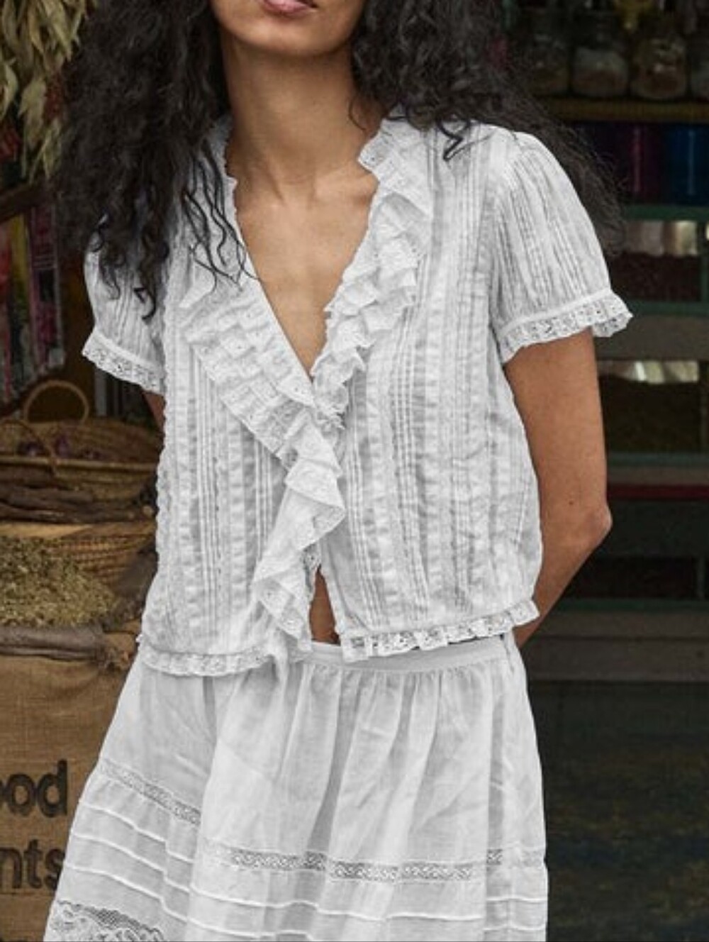 NWT DOEN Bernadette Top Salt Medium
